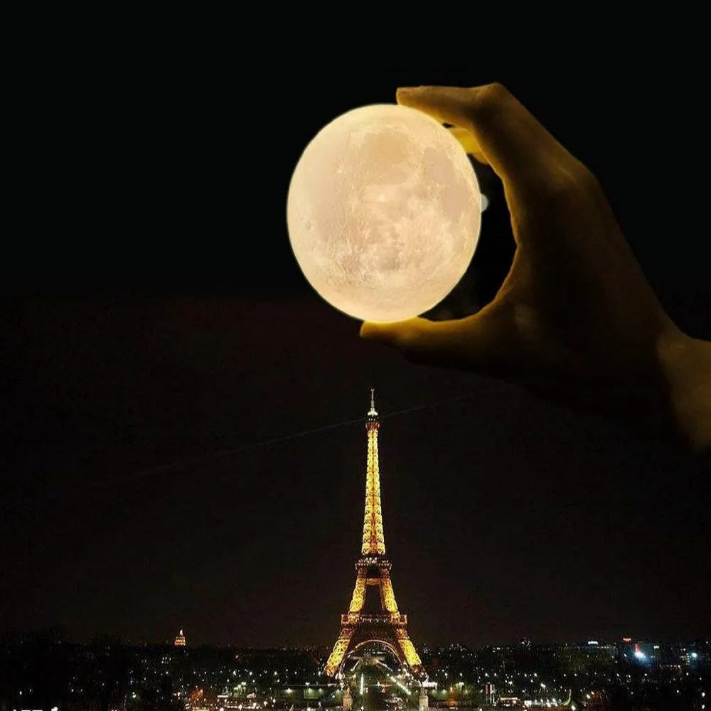 Luna Aurea - Lámpara Humidificadora 3D